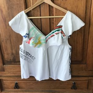 Anthropologie Bon Voyage Top